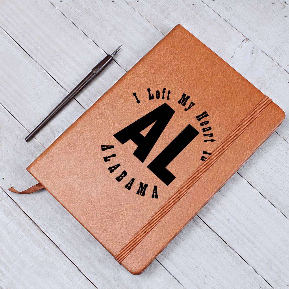 Heart In Alabama v01 - Vegan Leather Journal