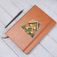 Christmas Gingerbread House 004 - Vegan Leather Journal