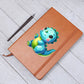 Colorful Baby Dinosaur 062 - Vegan Leather Journal