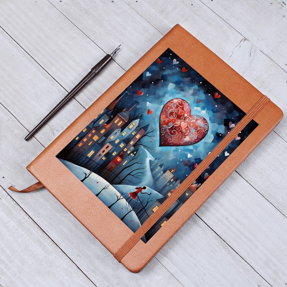 Valentine's Day Art 212 - Vegan Leather Journal