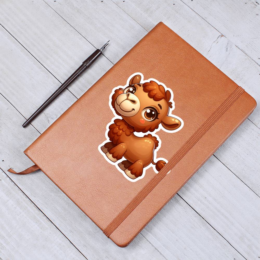 Cute Camel sticker 19 - Vegan Leather Journal