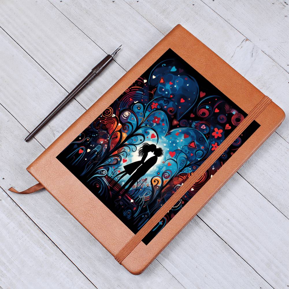 Valentine's Day Art 187 - Vegan Leather Journal