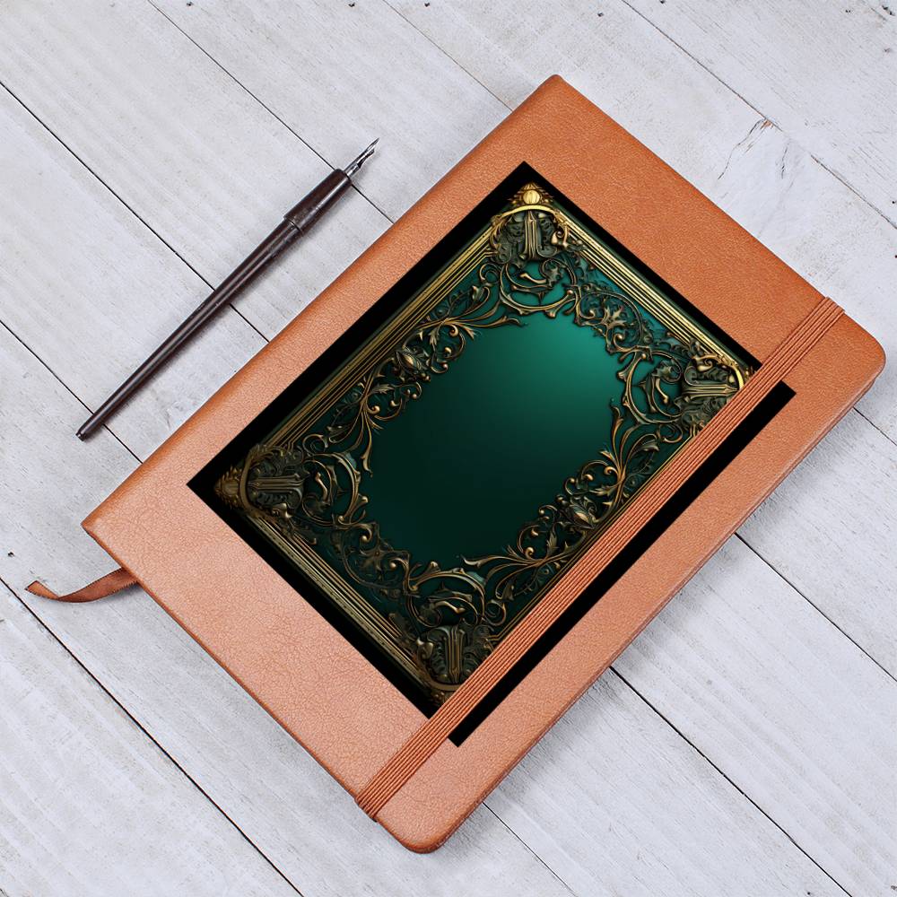 Ornate Gold Cover 126 - Vegan Leather Journal