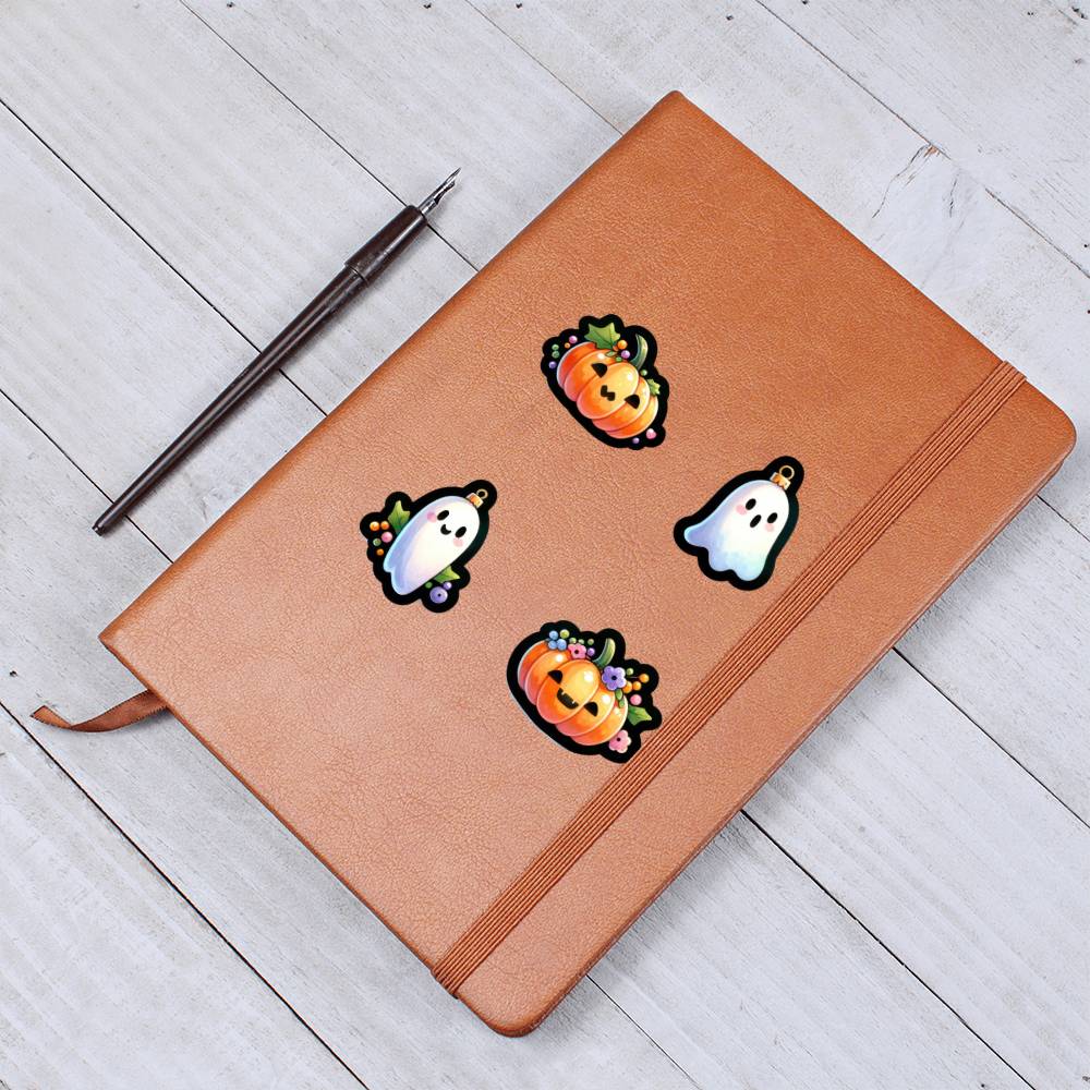 Cute Halloween Sticker 006 - Vegan Leather Journal