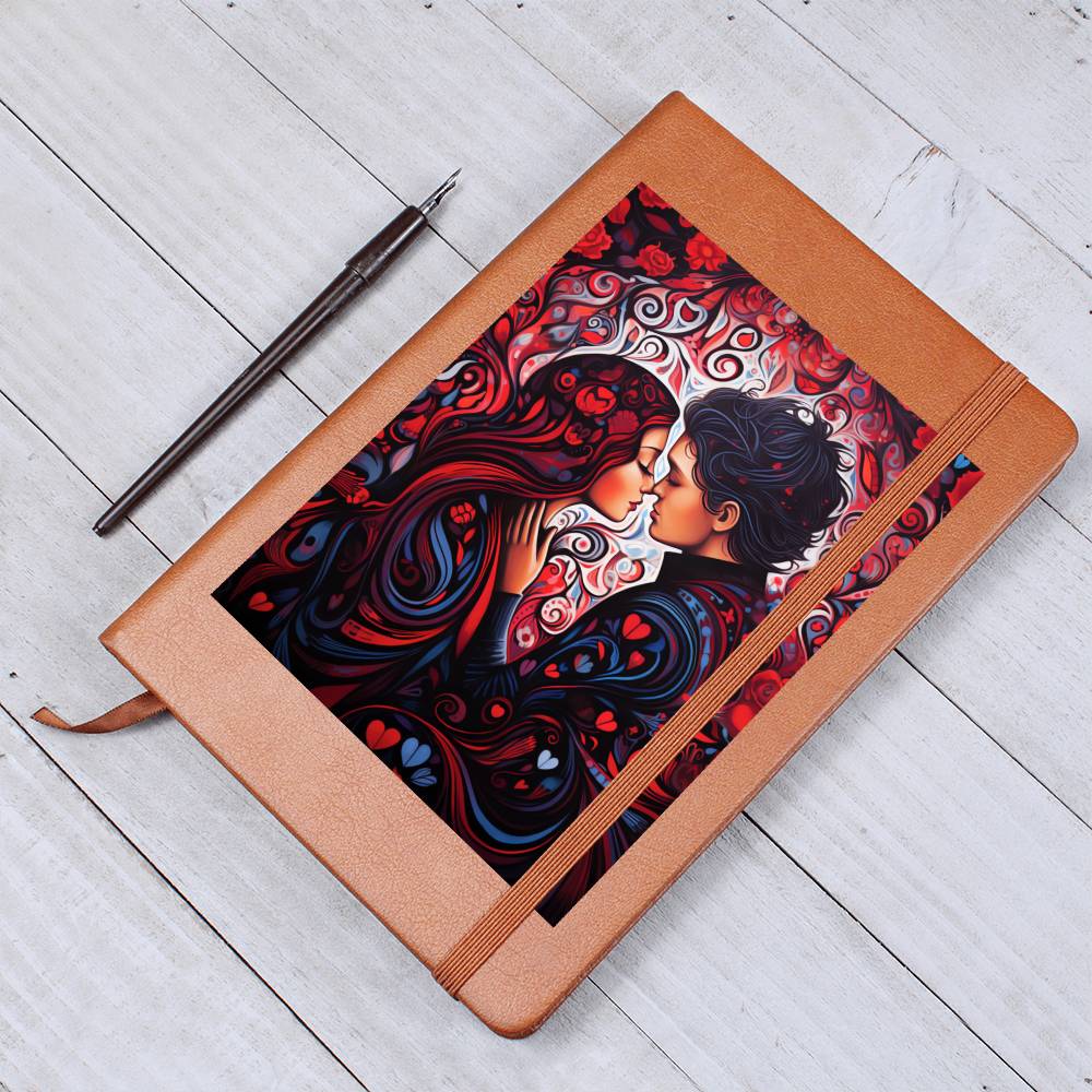 Valentine's Day Art 199 - Vegan Leather Journal