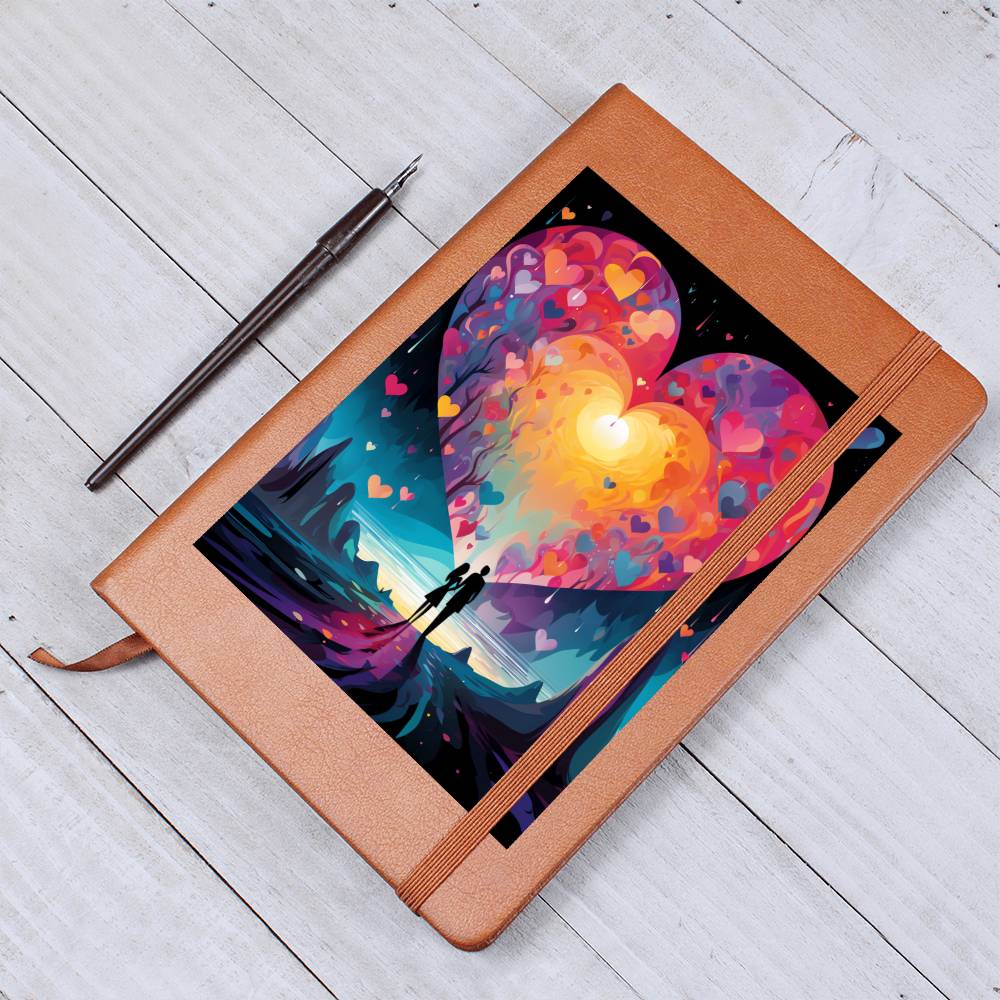 Valentine's Day Art 150 - Vegan Leather Journal