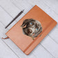 Weimaraner Peeking - Vegan Leather Journal