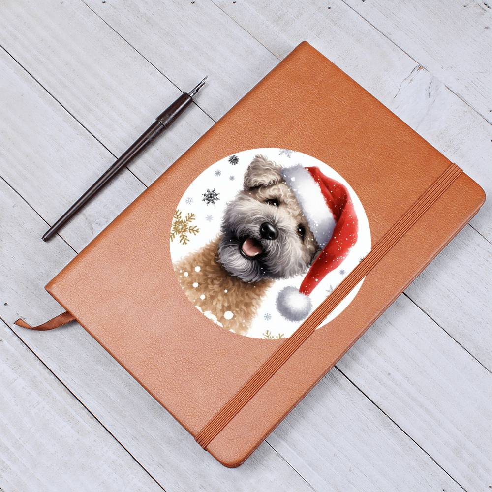 Christmas Dog - Pumi - Vegan Leather Journal