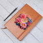 Floral Flower Wreath 148 - Vegan Leather Journal