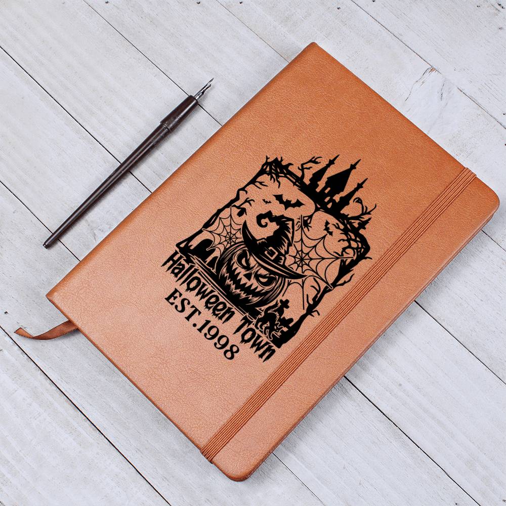 Vintage Halloween Signs 22 - Vegan Leather Journal