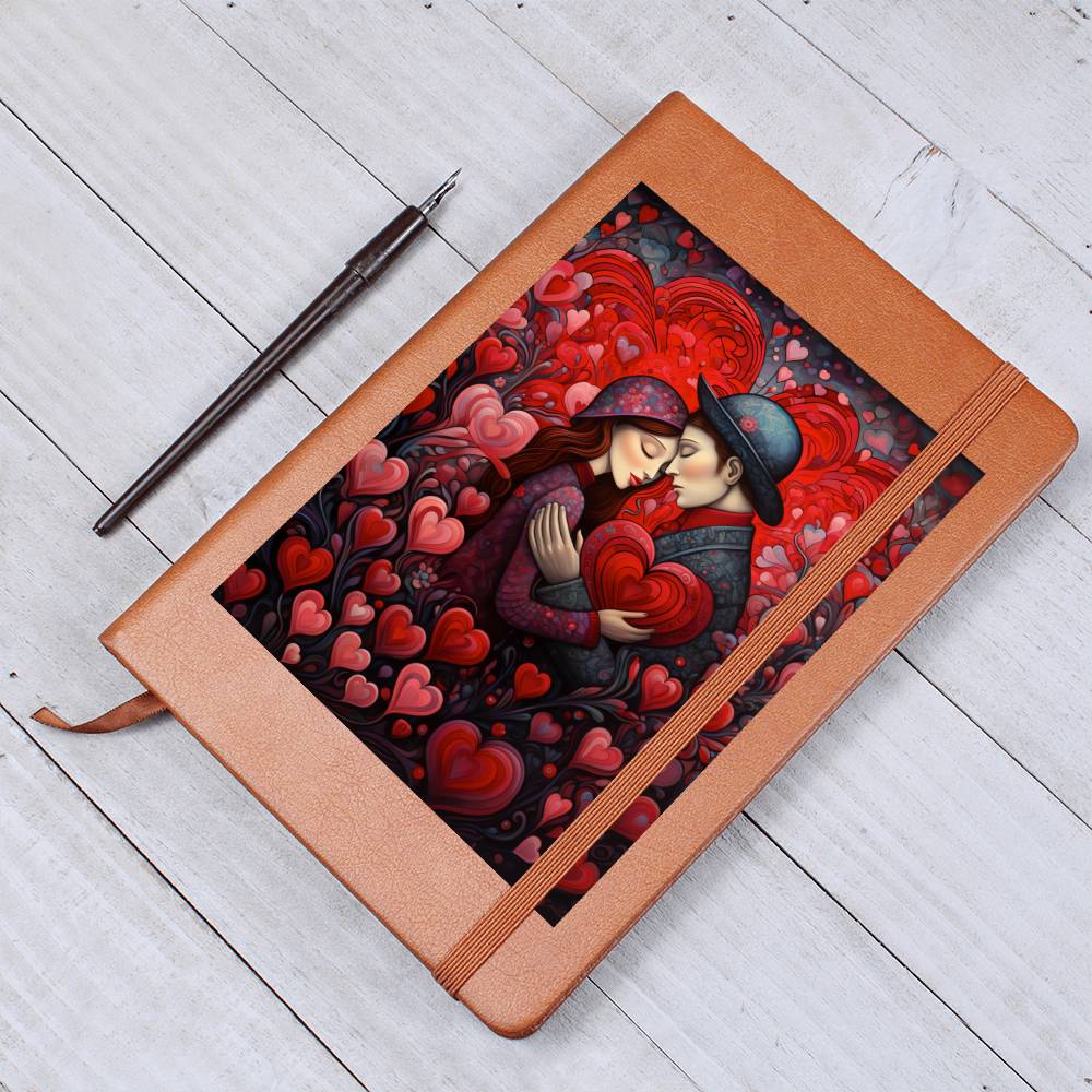 Valentine's Day Art 220 - Vegan Leather Journal