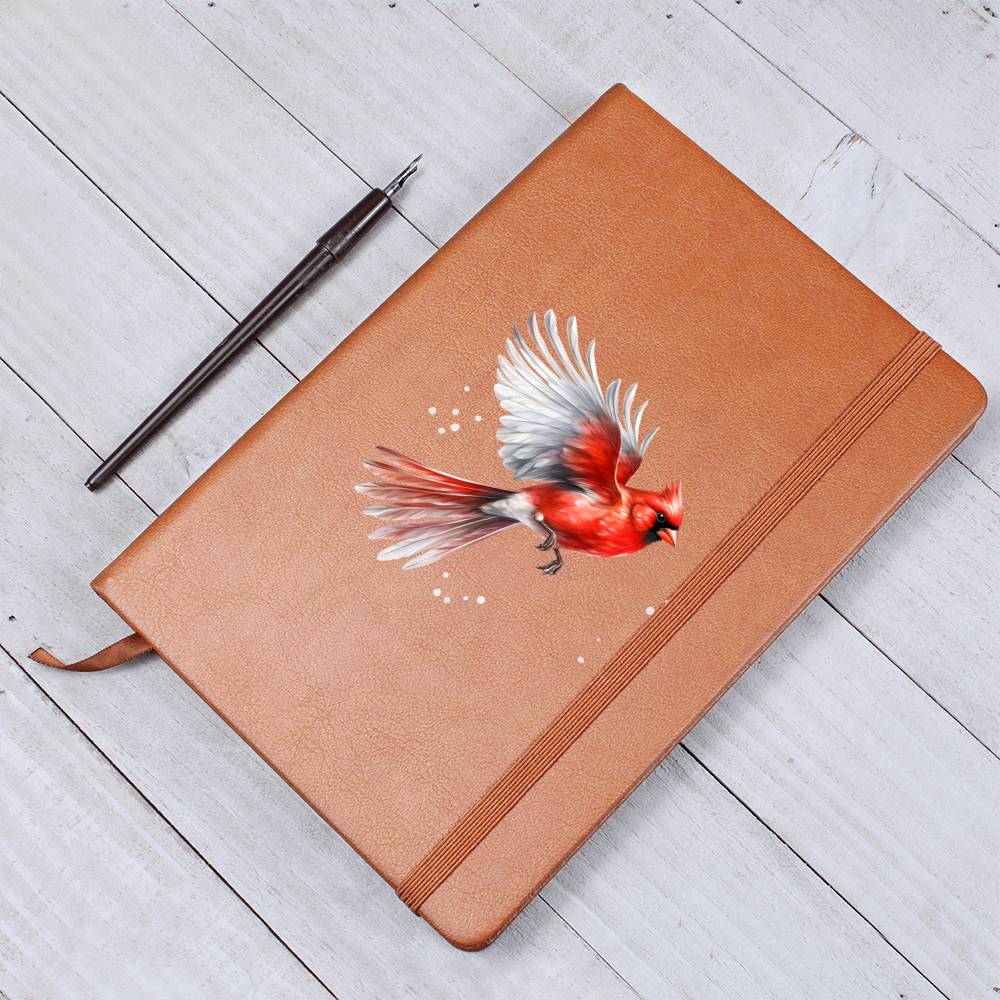 Christmas Cardinal 005 - Vegan Leather Journal