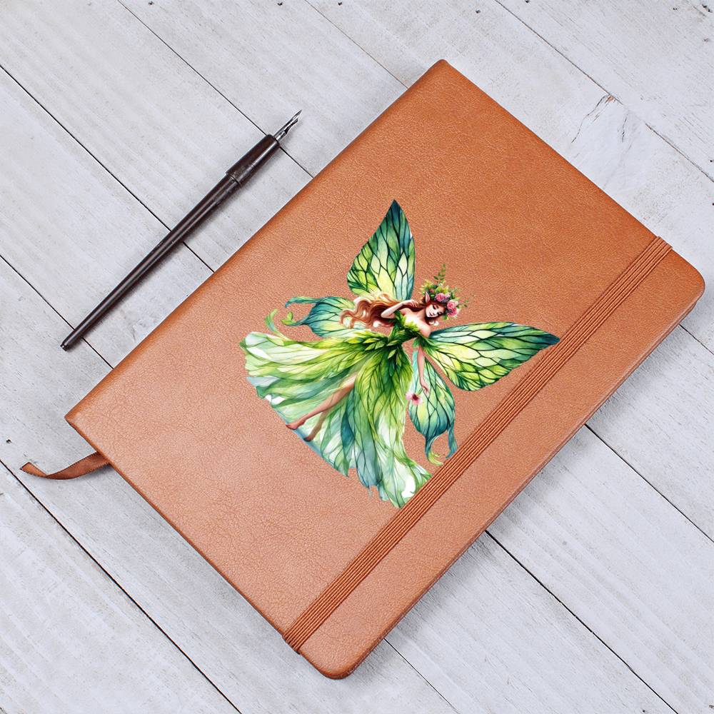 Magical Nature Forest Fairy 03 - Vegan Leather Journal