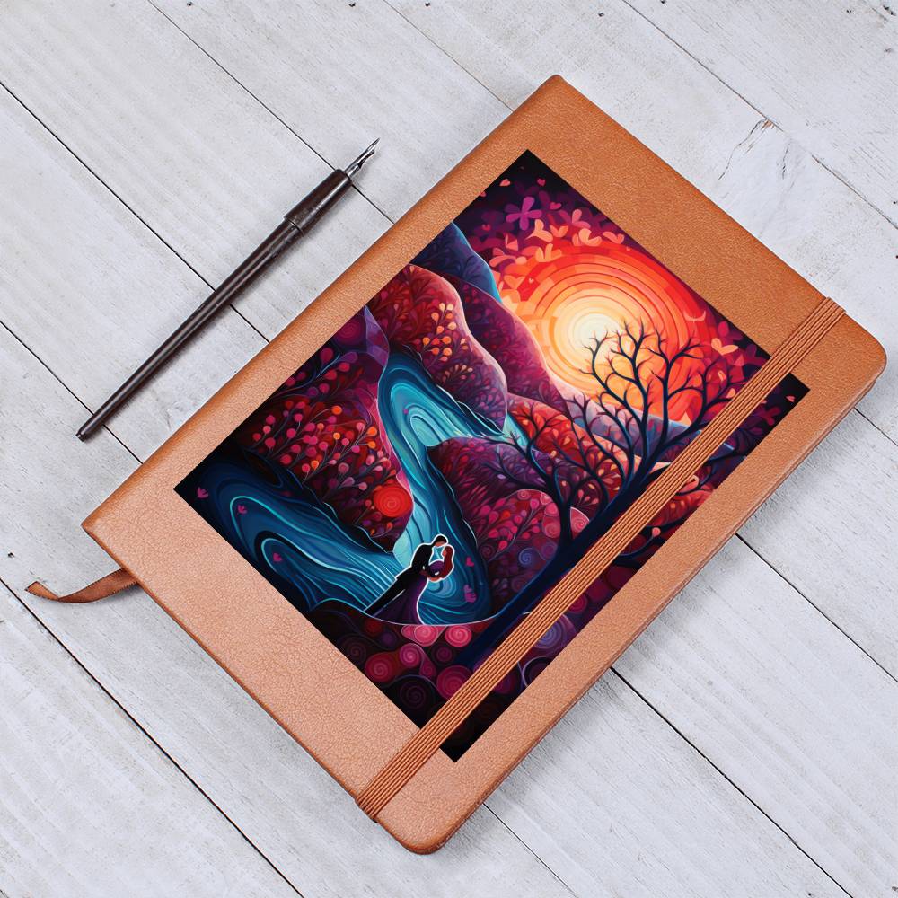 Valentine's Day Art 316 - Vegan Leather Journal