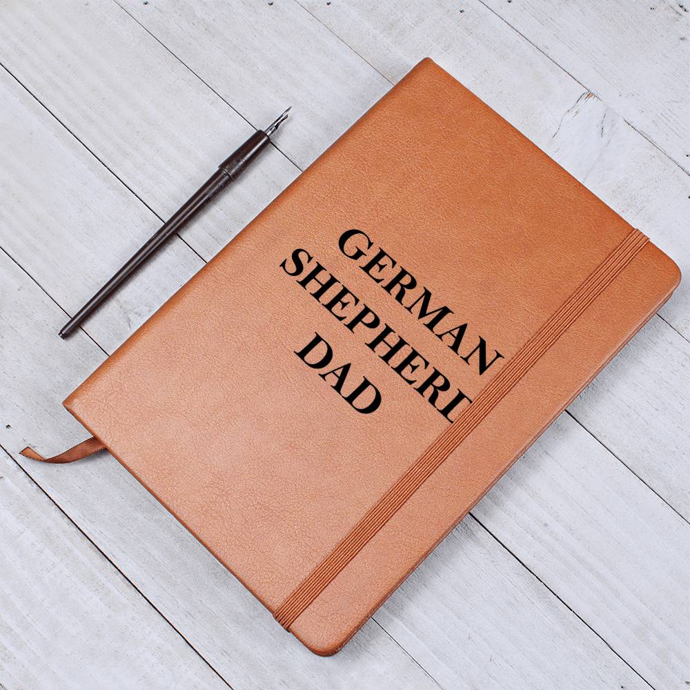 German Shepherd Dad - Vegan Leather Journal