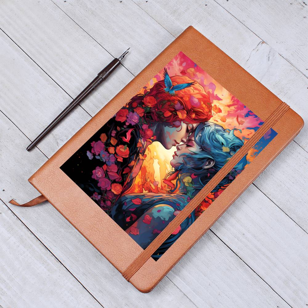 Valentine's Day Art 176 - Vegan Leather Journal
