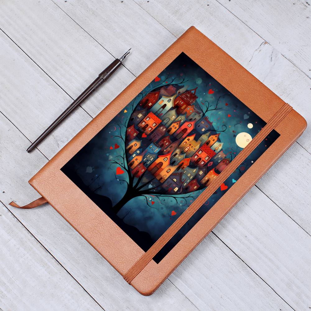 Valentine's Day Art 253 - Vegan Leather Journal