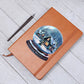 Watercolor Christmas Snow Globe 011 - Vegan Leather Journal