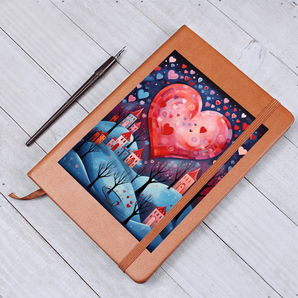 Valentine's Day Art 214 - Vegan Leather Journal