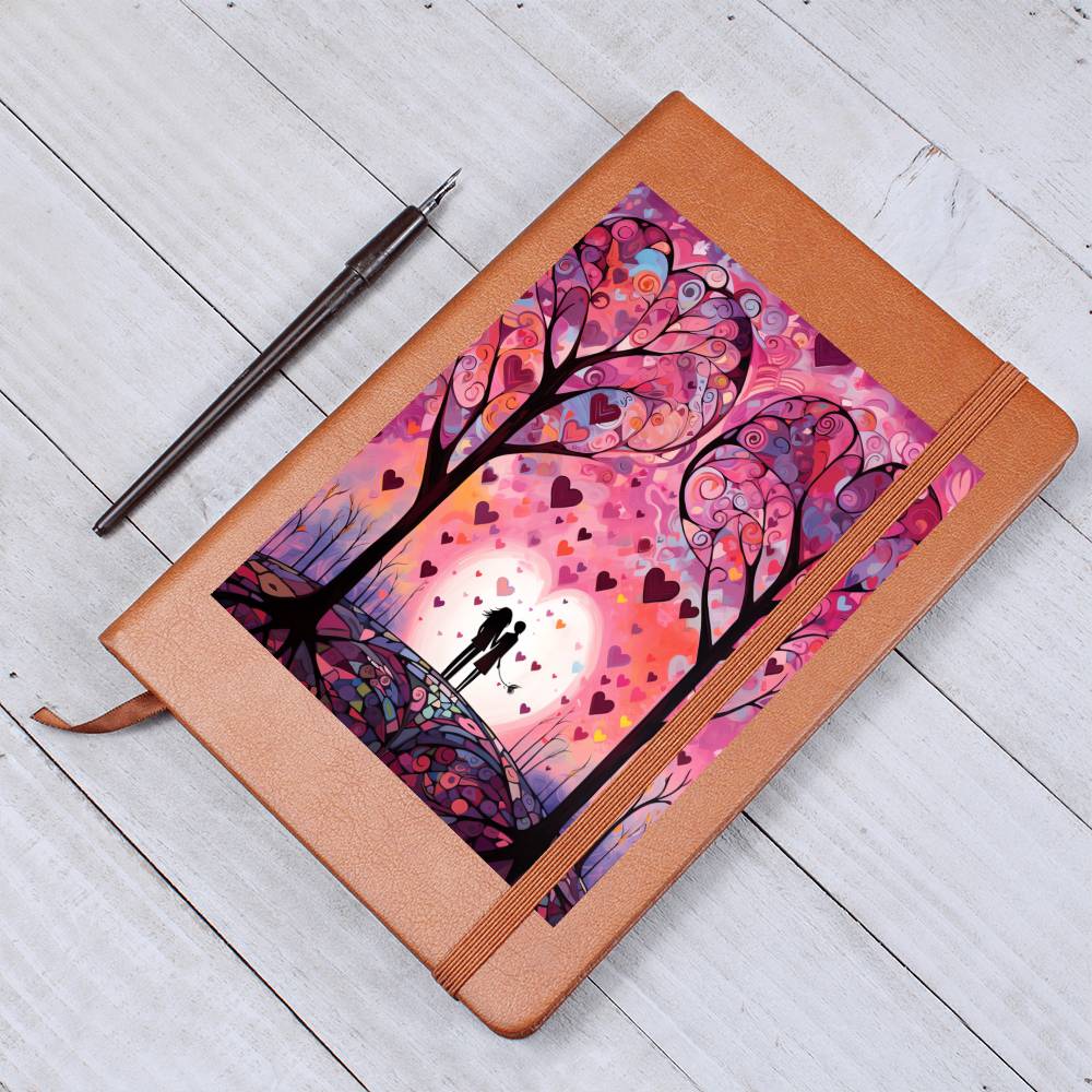 Valentine's Day Art 441 - Vegan Leather Journal