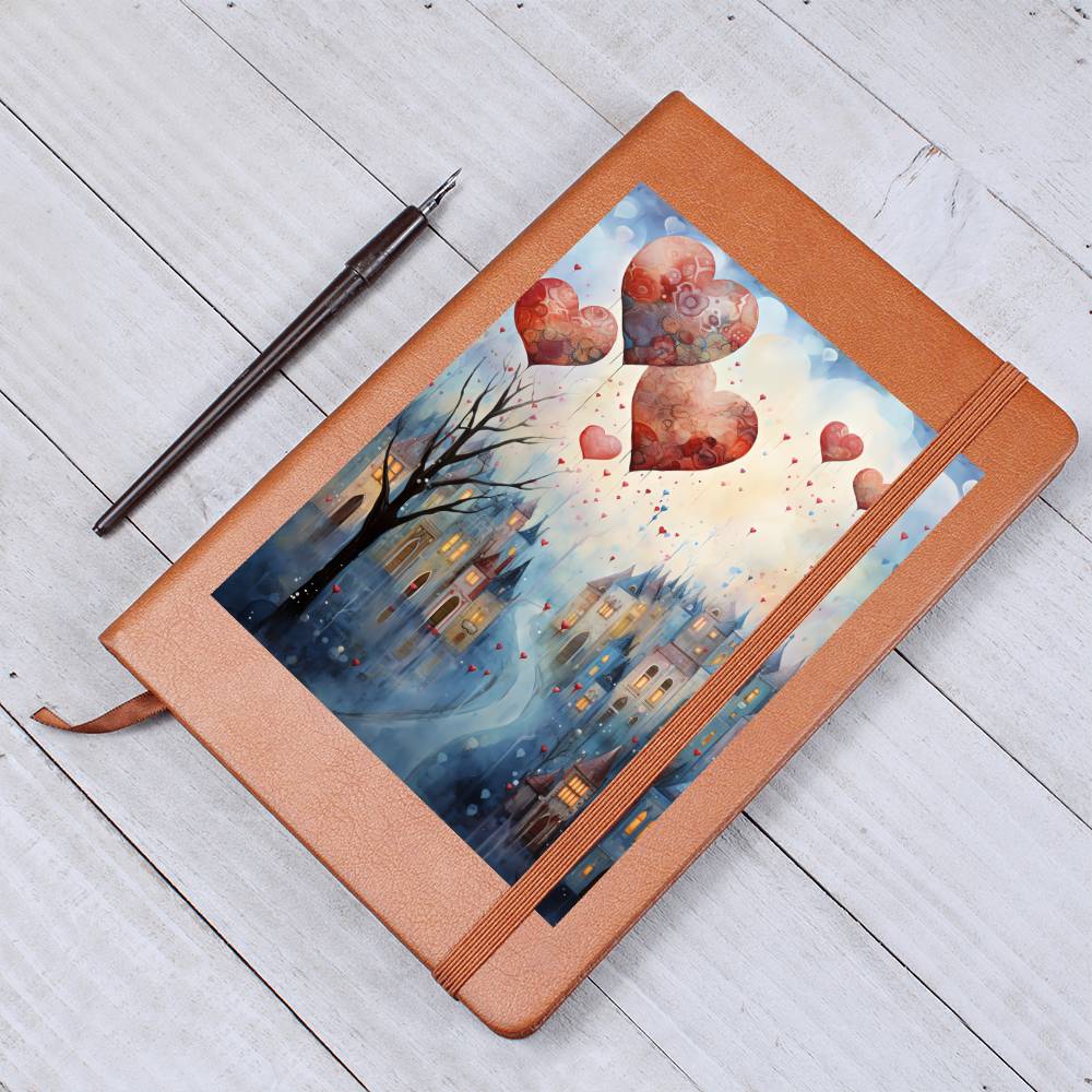 Valentine's Day Art 224 - Vegan Leather Journal