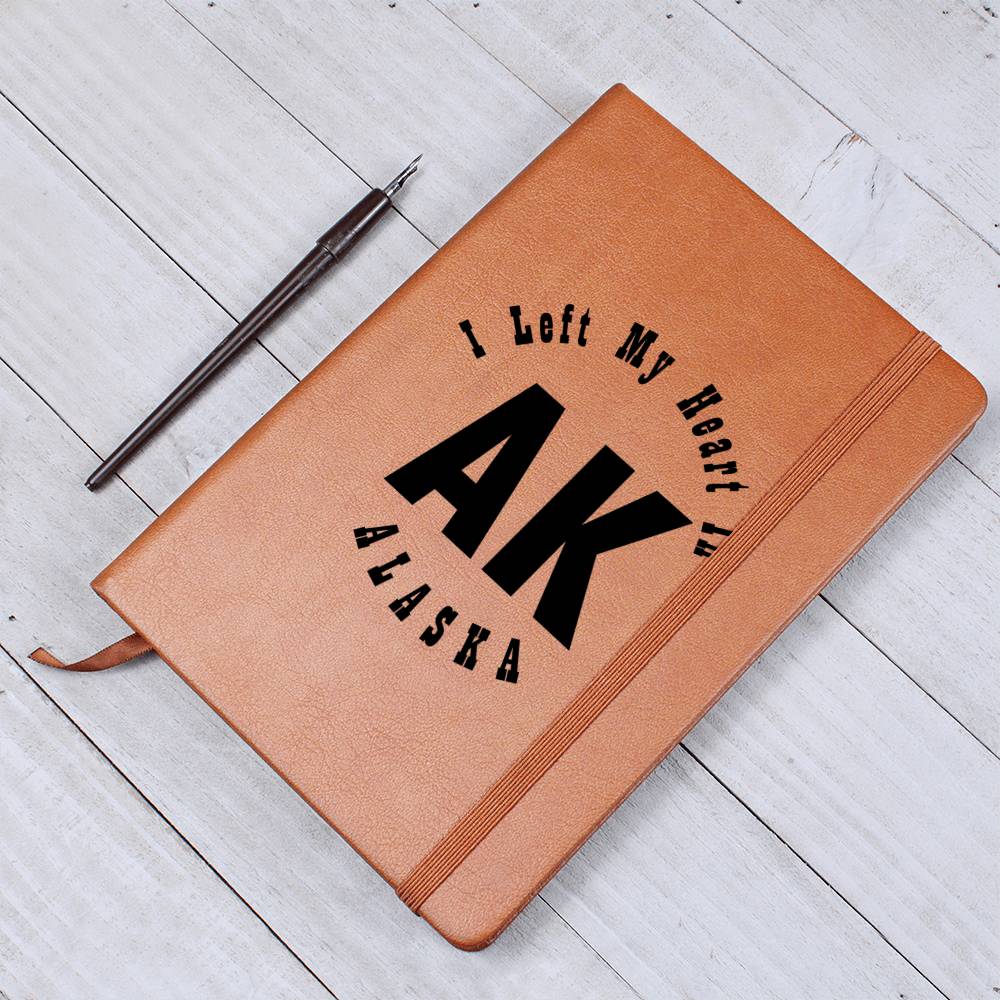 Heart In Alaska v01 - Vegan Leather Journal