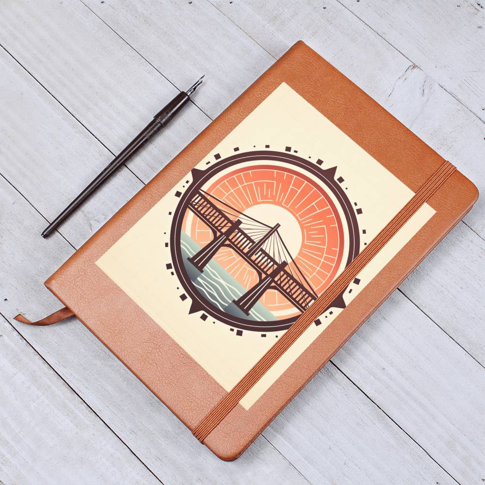 Minimalist BOHO Art 027 - Vegan Leather Journal