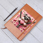 Valentine's Day Dog And Zipper 003 - Vegan Leather Journal