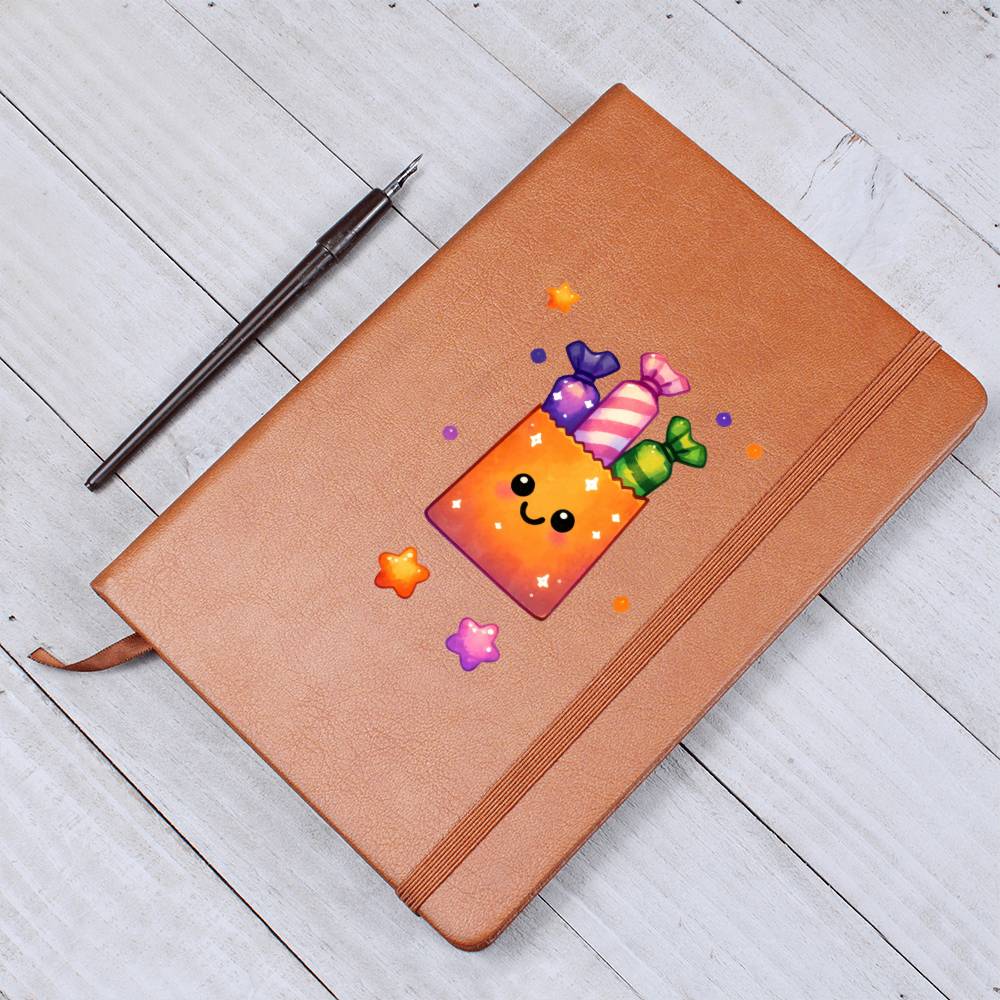 Cute Halloween Sticker 020 - Vegan Leather Journal