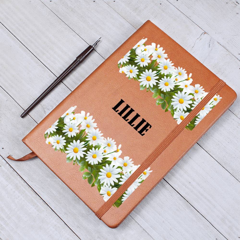 Lillie (Playful Daisies) - Vegan Leather Journal