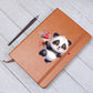 Valentine's Day Panda 020 - Vegan Leather Journal