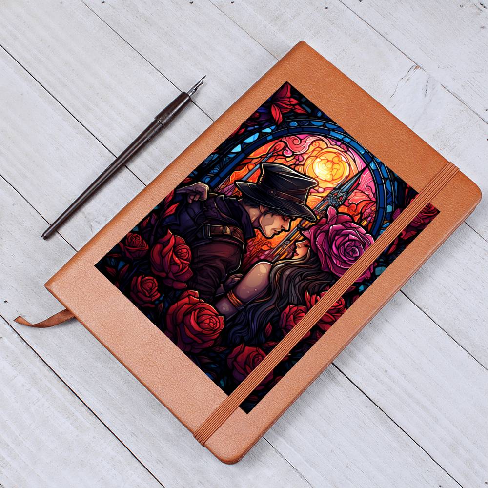 Valentine's Day Art 077 - Vegan Leather Journal