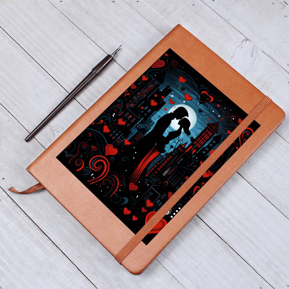 Valentine's Day Art 445 - Vegan Leather Journal