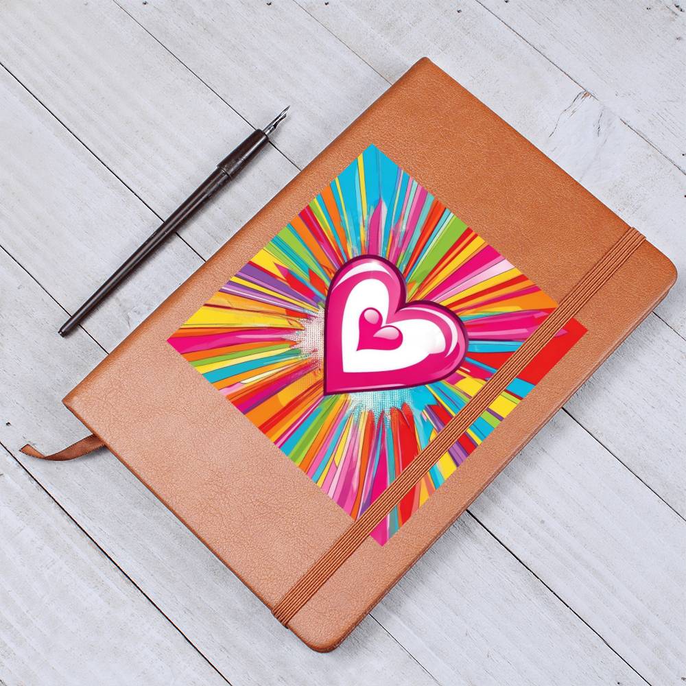 Valentine's Day Pop Art 08 - Vegan Leather Journal