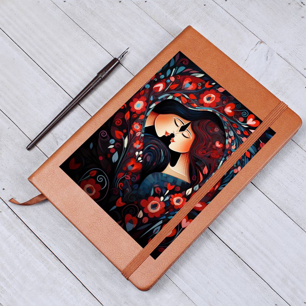 Valentine's Day Art 219 - Vegan Leather Journal