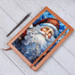 Christmas Stained Glass Design 007 - Vegan Leather Journal