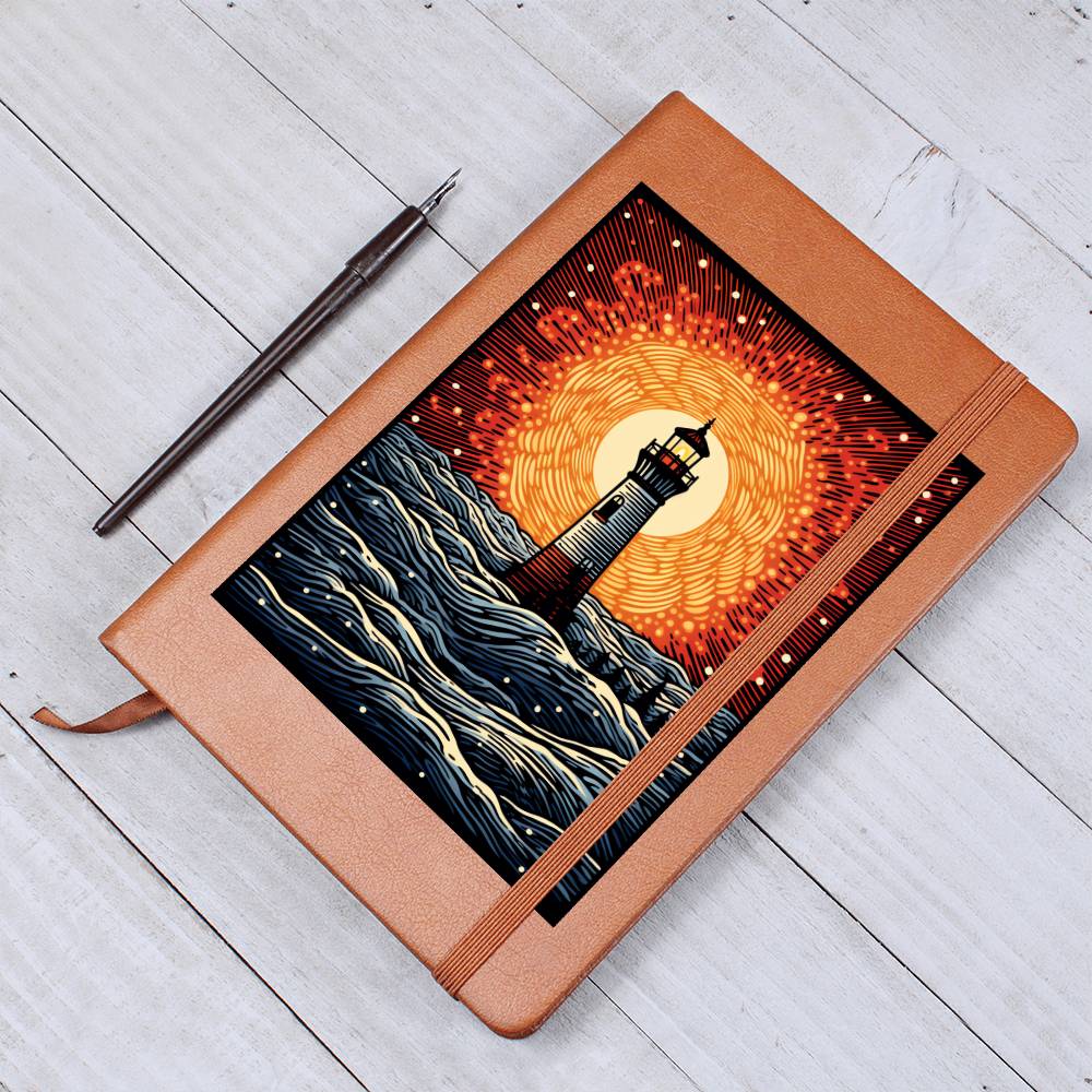 Minimalist BOHO Art 071 - Vegan Leather Journal