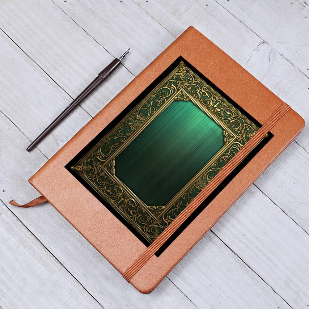 Ornate Gold Cover 090 - Vegan Leather Journal
