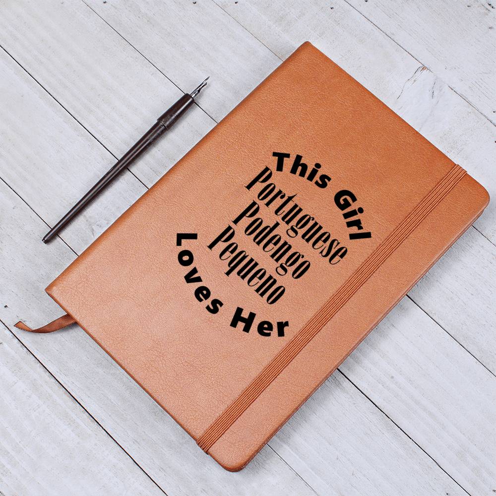 Portuguese Podengo Pequeno v2 - Vegan Leather Journal