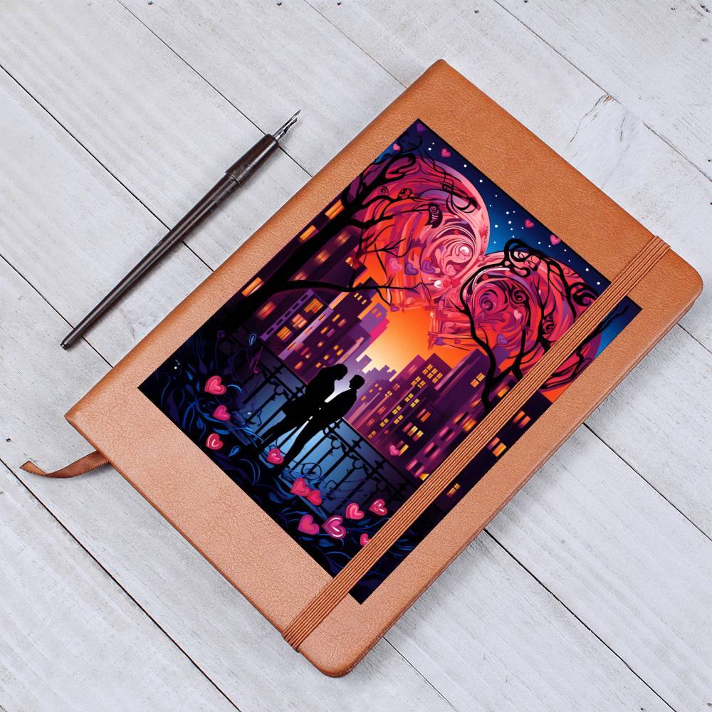 Valentine's Day Art 385 - Vegan Leather Journal