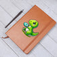 Colorful Baby Dinosaur 094 - Vegan Leather Journal