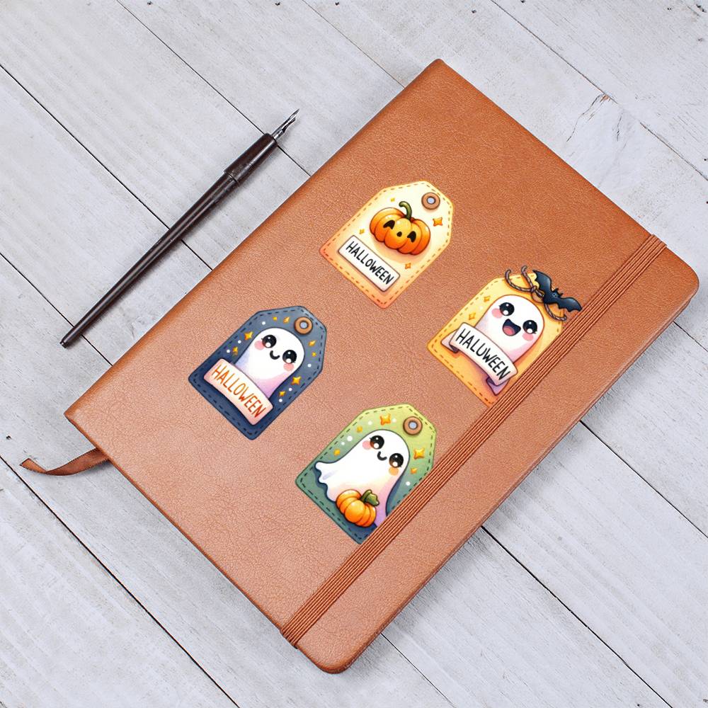 Cute Halloween Sticker 003 - Vegan Leather Journal