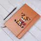 Cute Christmas Reindeer 007 - Vegan Leather Journal