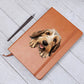 Petit Basset Griffon Vendeen Peeking - Vegan Leather Journal