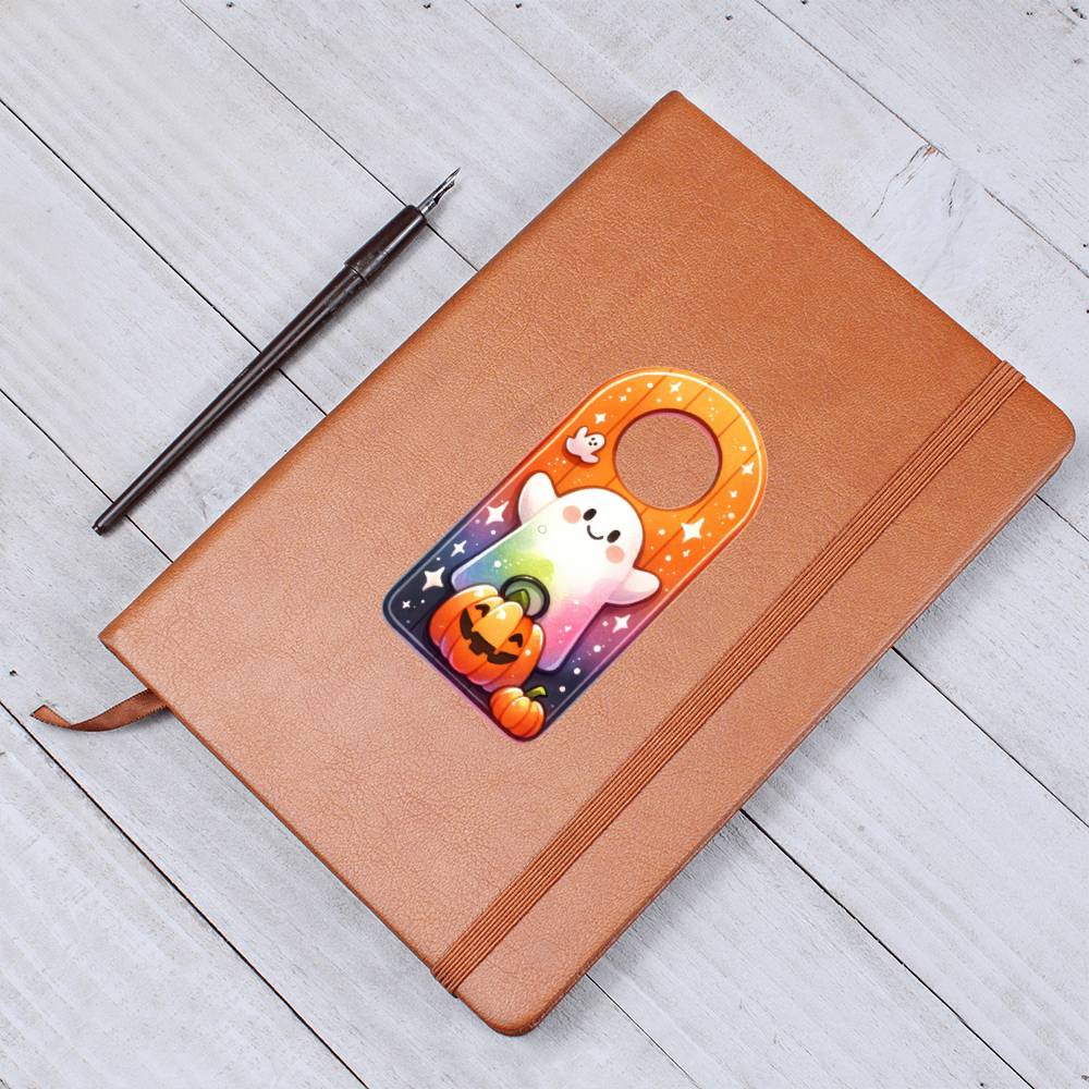 Cute Halloween Sticker 109 - Vegan Leather Journal