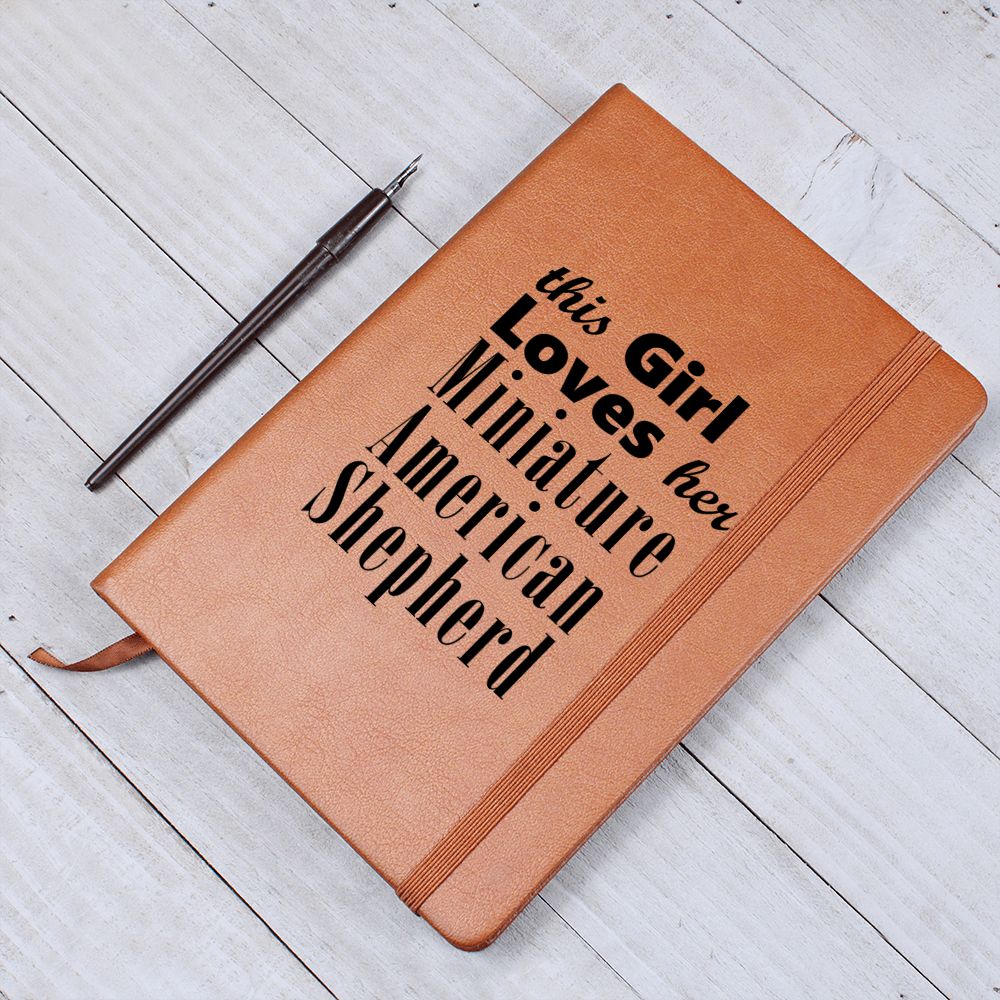Miniature American Shepherd - Vegan Leather Journal