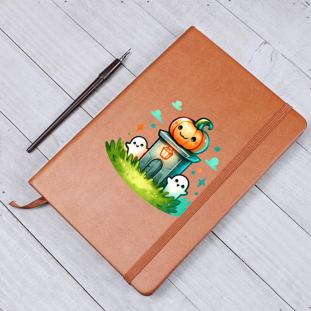 Cute Halloween Sticker 022 - Vegan Leather Journal