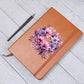 Floral Flower Wreath 128 - Vegan Leather Journal