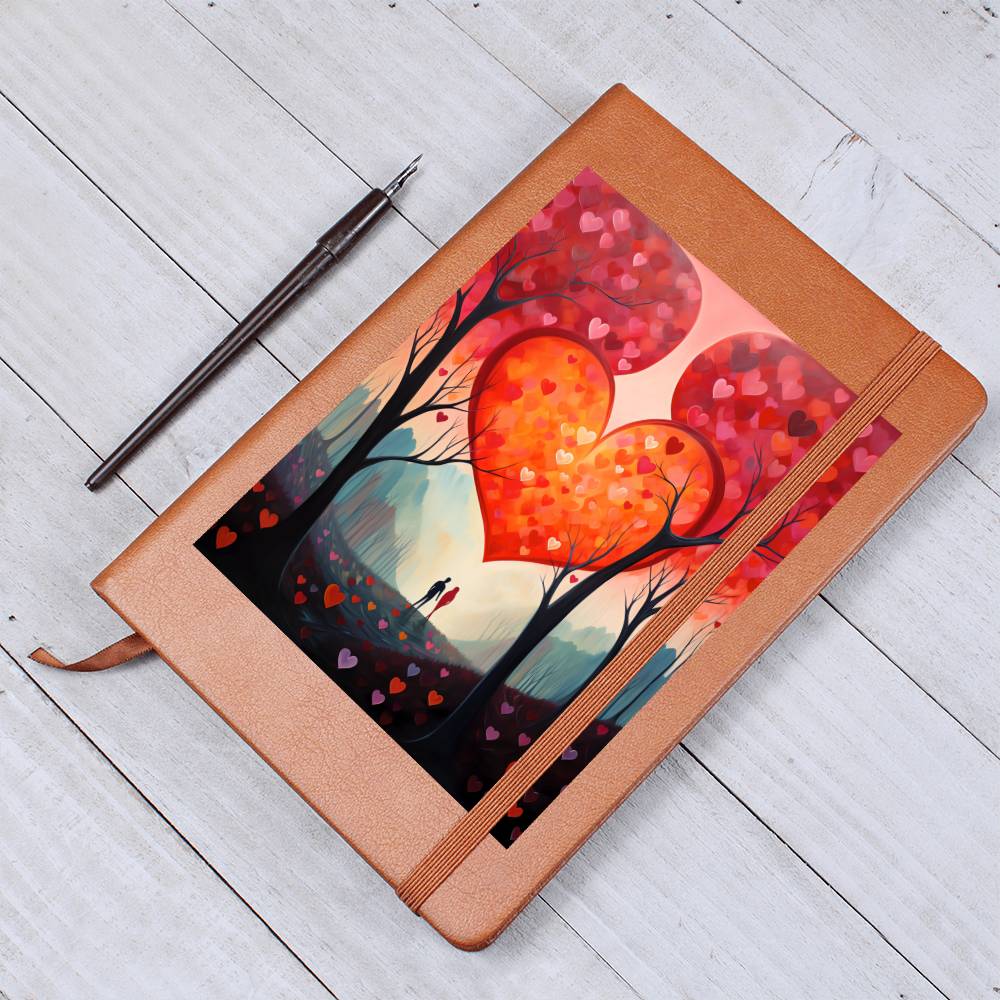 Valentine's Day Art 024 - Vegan Leather Journal