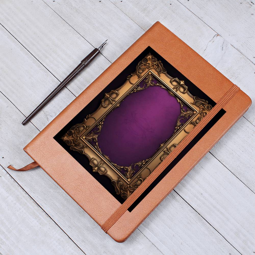 Ornate Gold Cover 024 - Vegan Leather Journal
